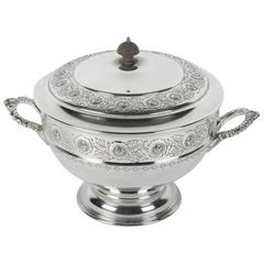 Old English Sheffield Silver Plated Covered Tureen 10