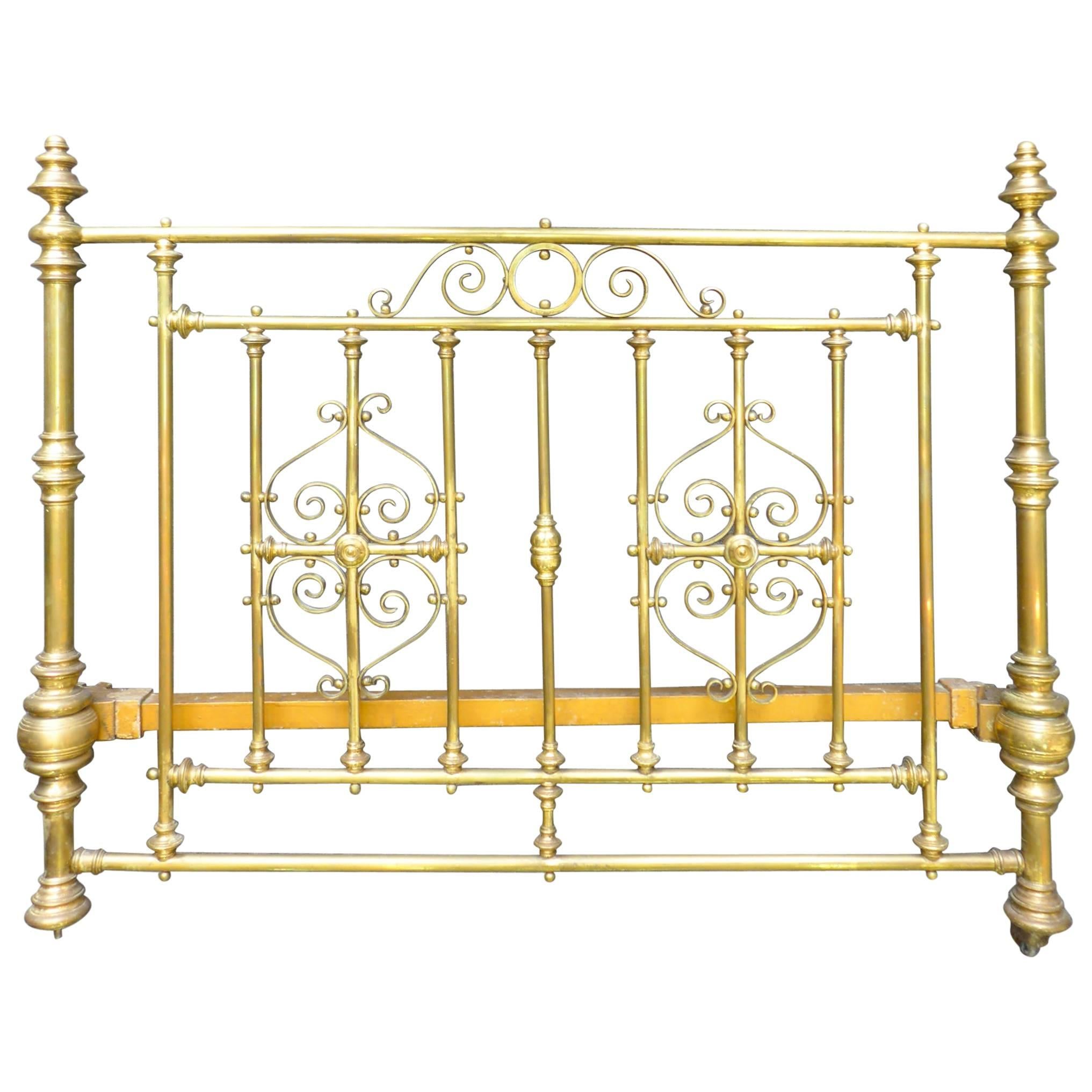 Magnificent 19th Century Brass Bedstead