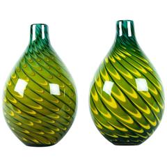 Mid-Century Pair of Murano Glass Decorative Pieces