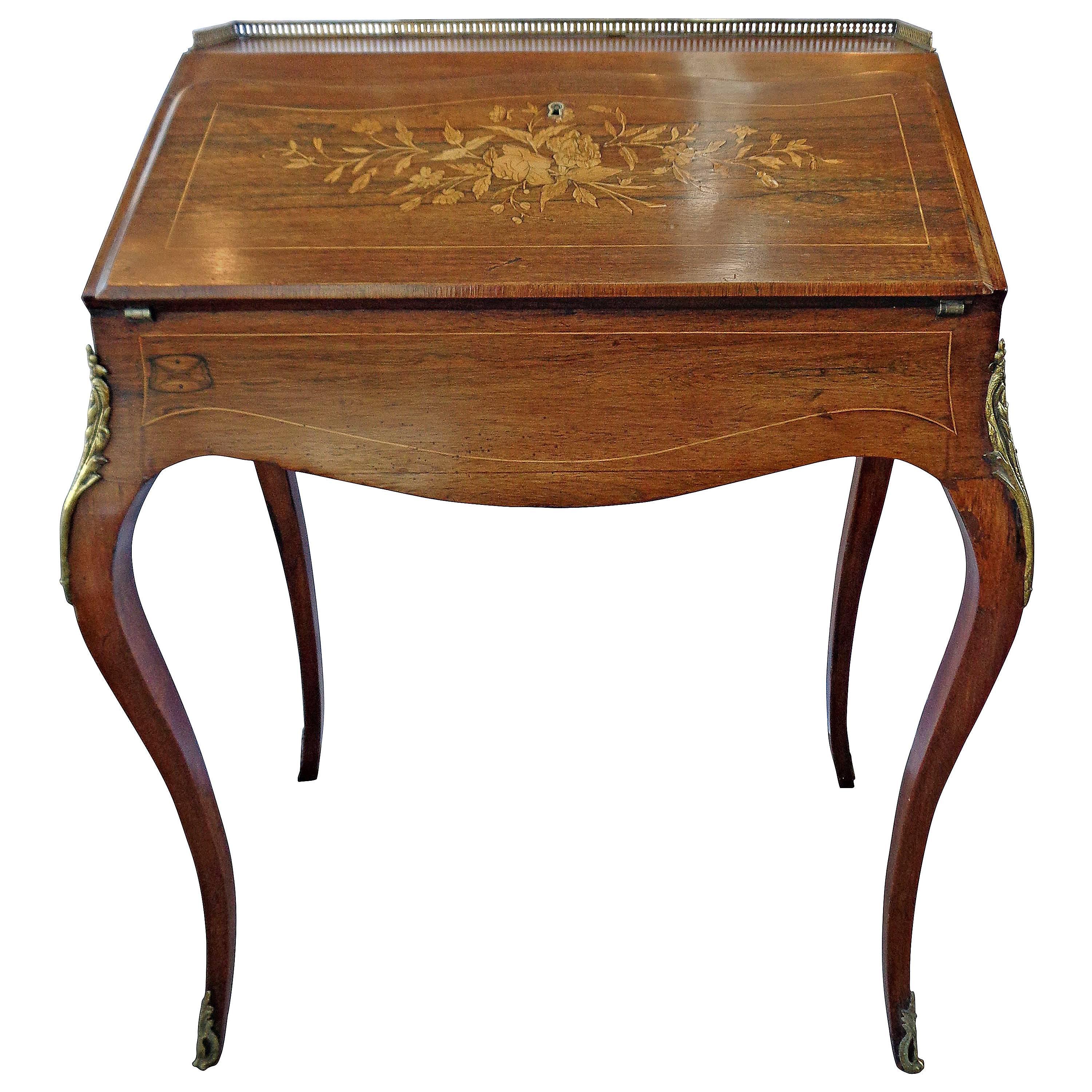 Late 19th Century French Bureau, Ladies Writing Desk For Sale