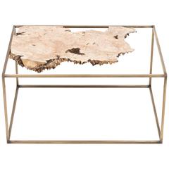 Bronze and Wood Side Table or Sculpture by Huy Bui 1