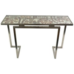 Marie Claude de Fouquieres Resin and Stainless Steel Console