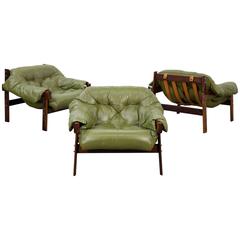 Percival Lafer Mid-Century Rosewood Lounge Chairs 1960s