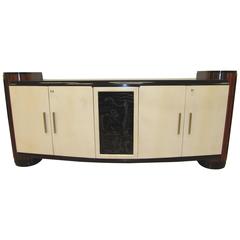 1930s Art Deco Parchment Sideboard