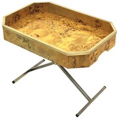 Coffee Table and Butler Tray Table in the Style of Aldo Tura 2