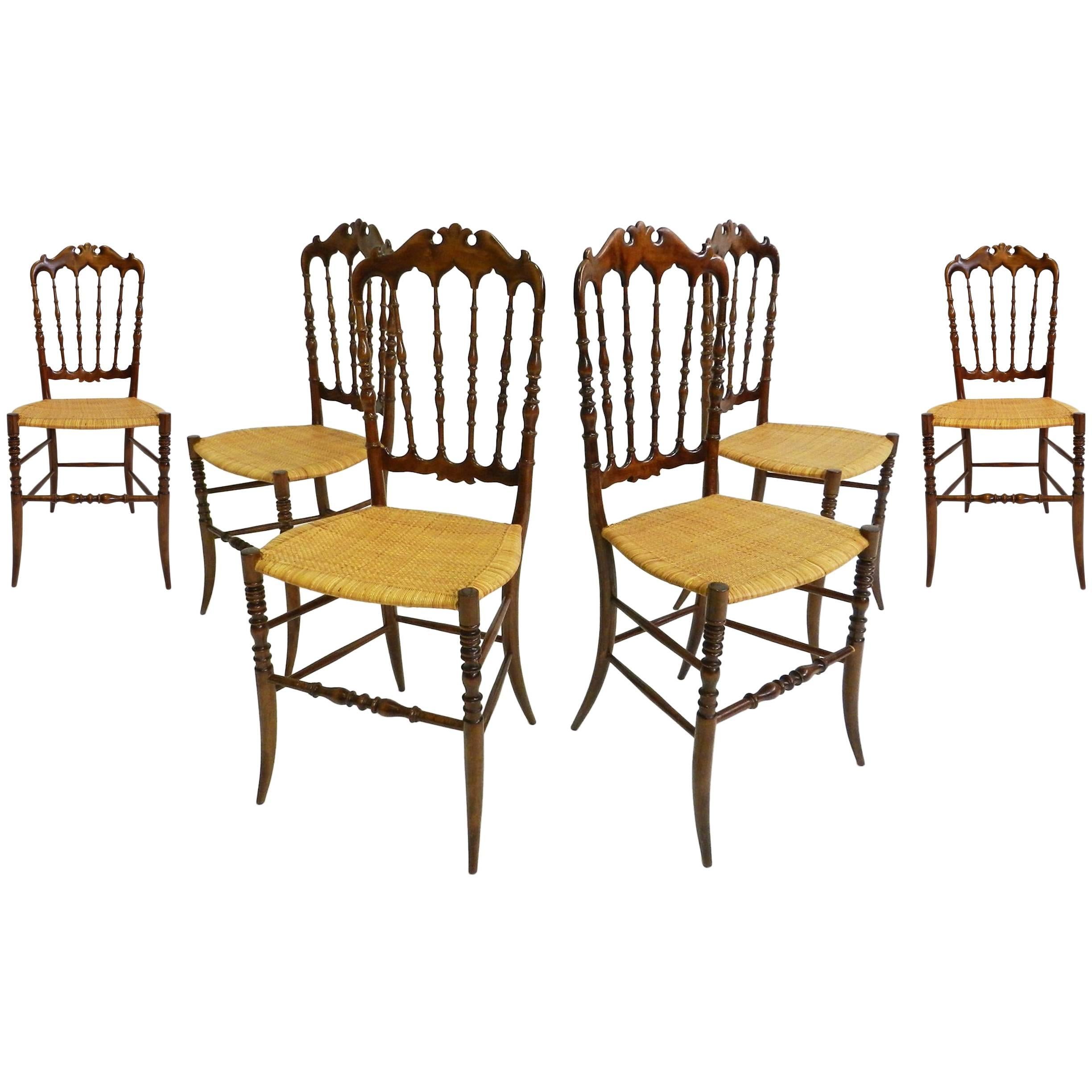 Six Elegant Chairs Model Chiavarina