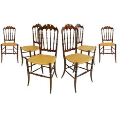 Six Elegant Chairs Model Chiavarina