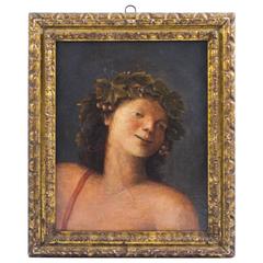 Antique Painting 'Young Classical Boy', circa 1880 5