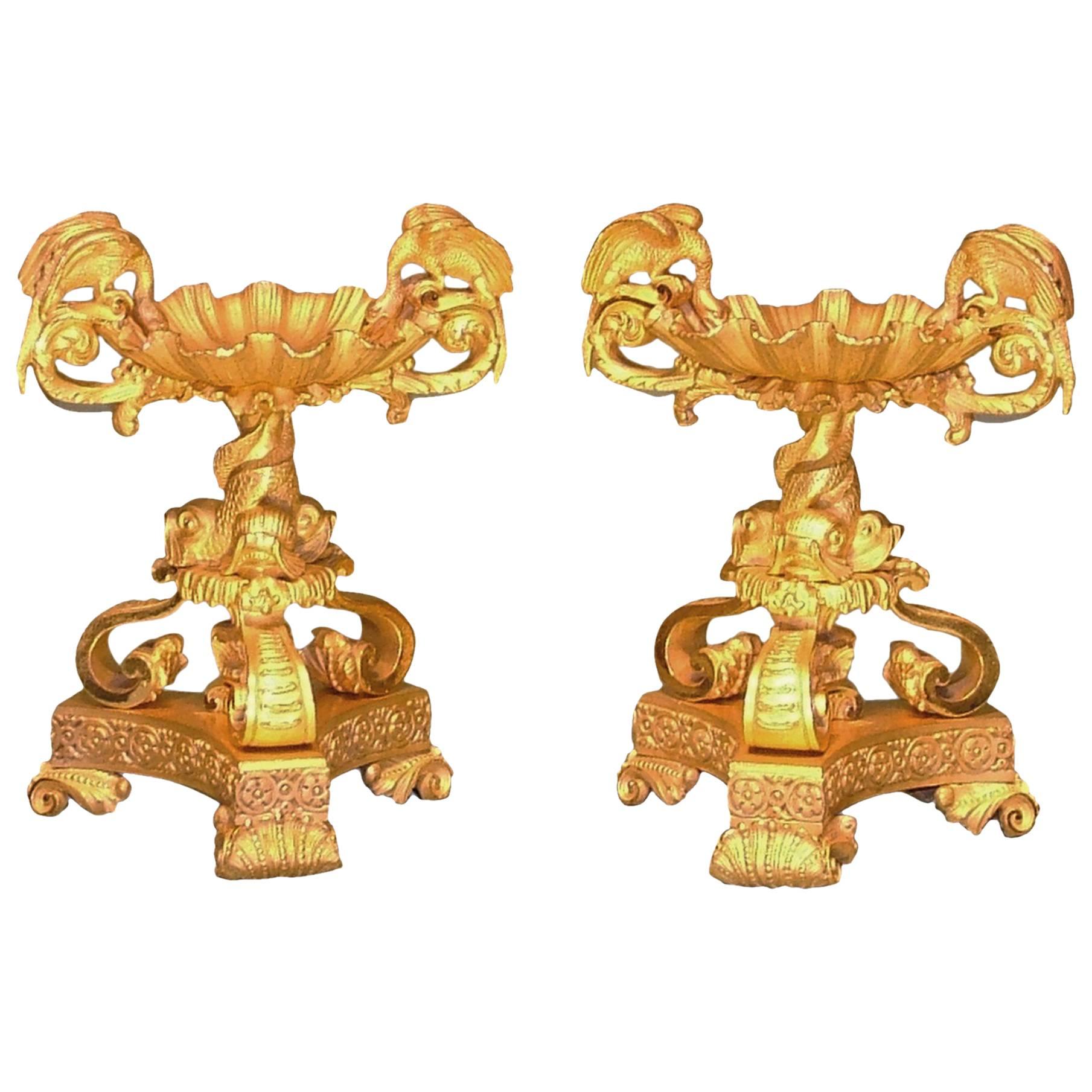 19th Century Regency Ormolu Tazzas