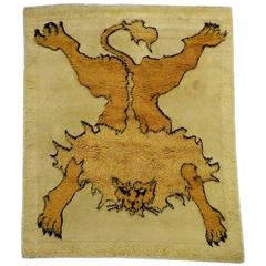 Tapileo from the Serie Tapizoo, Rare Art Rug in Limited Edition  1970 Italy