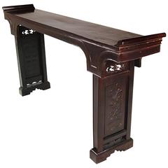19th Century Chinese Flanked Altar Table 4