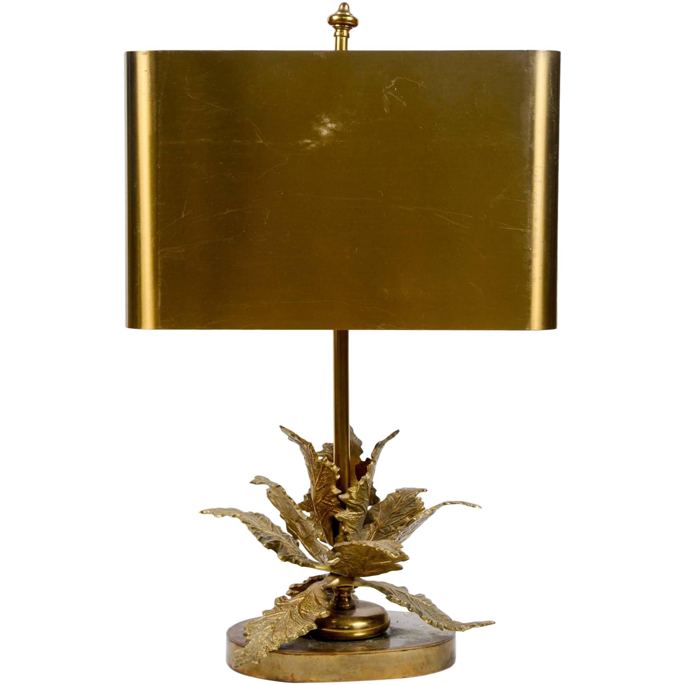 Elegant Small Bronze Table Lamp