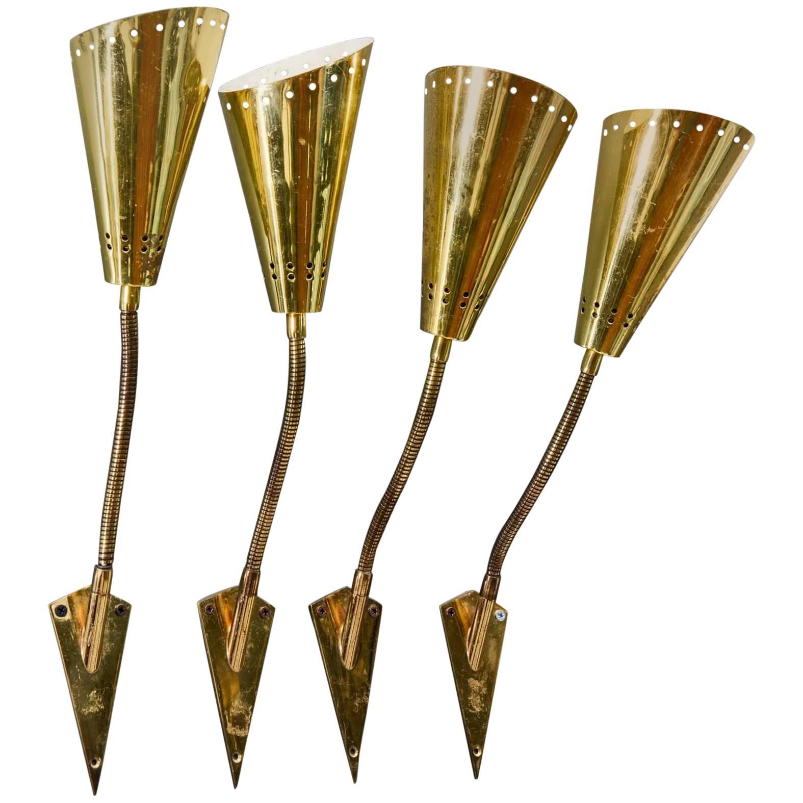 Set of Four Articulated Wall Sconces
