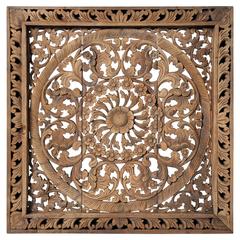 Southeast Asian Openwork Carved Panel