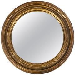 Antique French Louis XVI Style Convex Mirror Antique French Louis XVI Style Convex Mirror