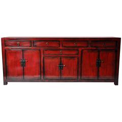 Antique Chinese Side Chest with Restoration