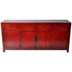 Four-Drawer Chinese Sideboard with Restoration