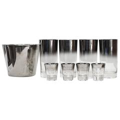 Ombre Silver Fade Cocktail Set