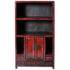 Antique Chinese Display Cabinet with Restoration