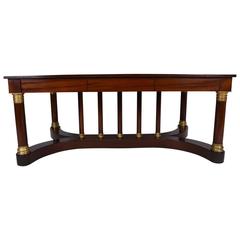 Antique Late 19th Century Mahogany Empire Partner Desk 1