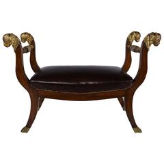 Antique French Empire-Style Bench