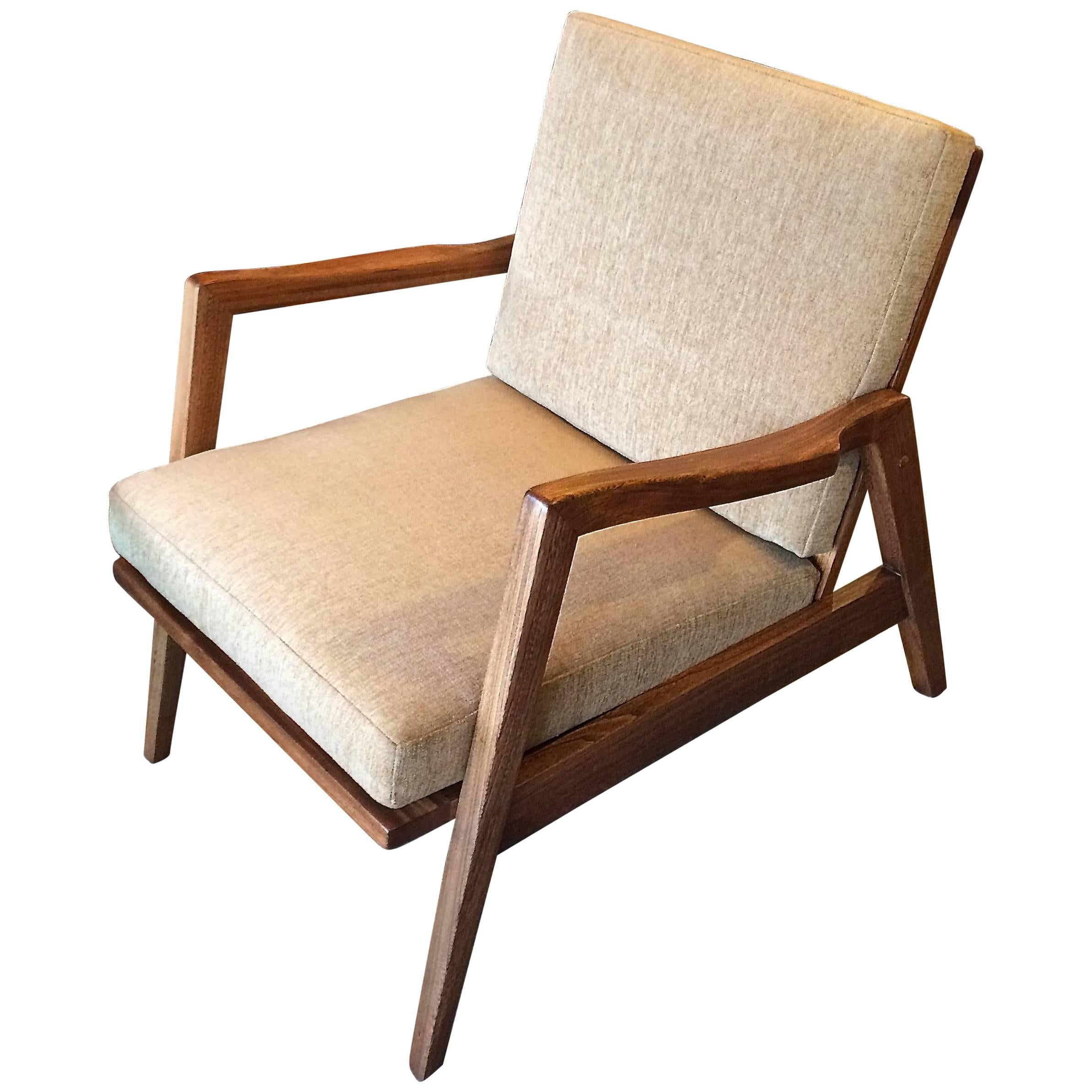 Sculptural Mid-Century Modern Birch Lounge Chair
