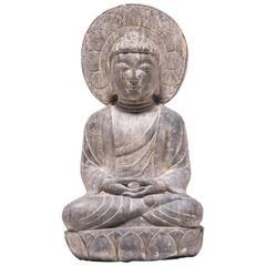 Early 20th Century Peaceful Lotus Buddha
