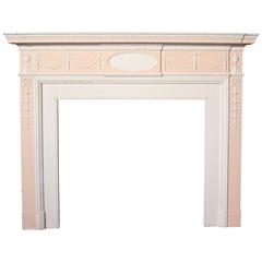 Large 19th Century Painted Pine and Gesso Fire Surround 11
