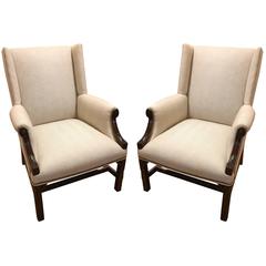 Stunning Pair of 19th Century George III Mahogany Armchairs 11