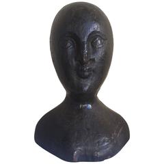 Rare 18th Century Wooden Wig Holder