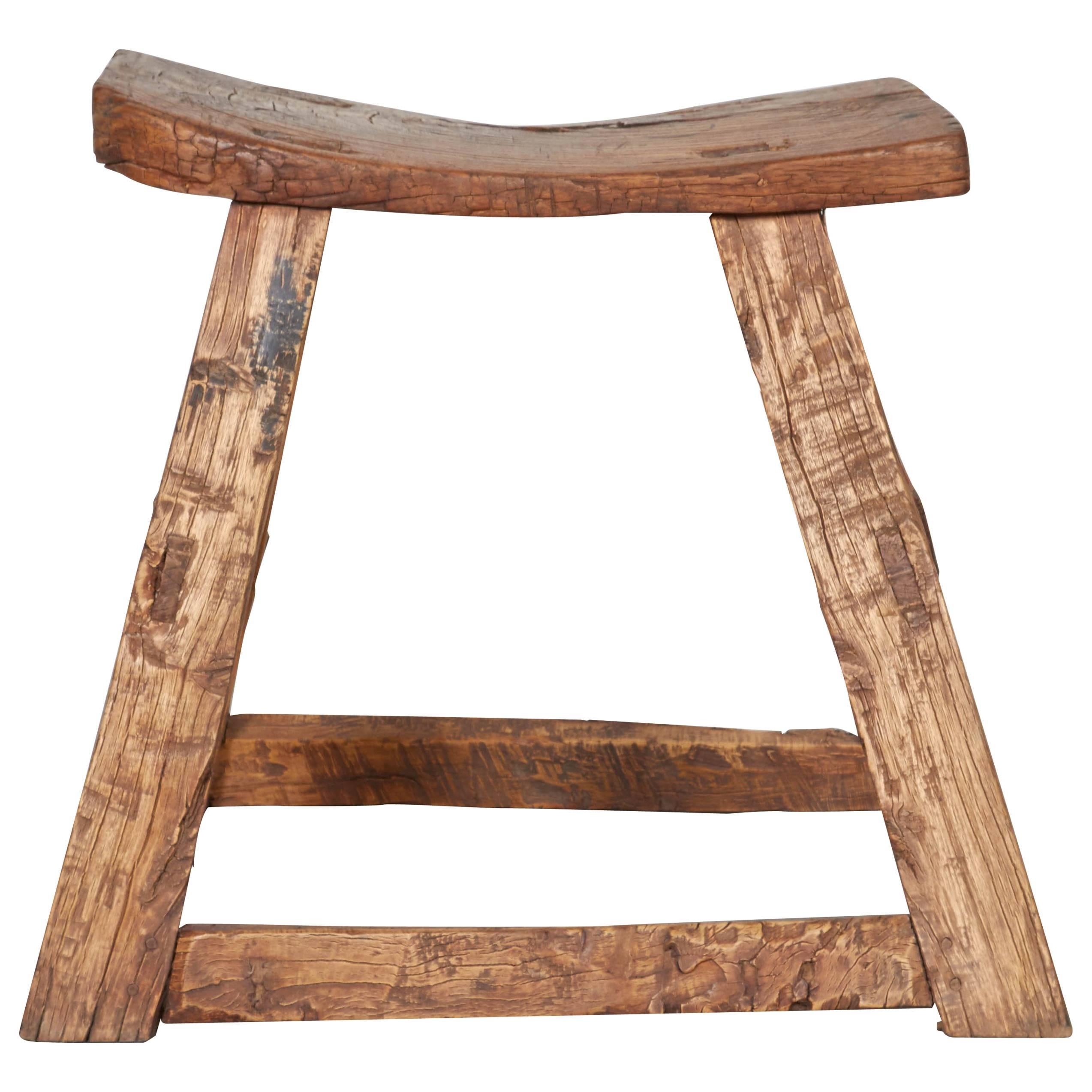 Classically Shaped Antique Chinese Stool