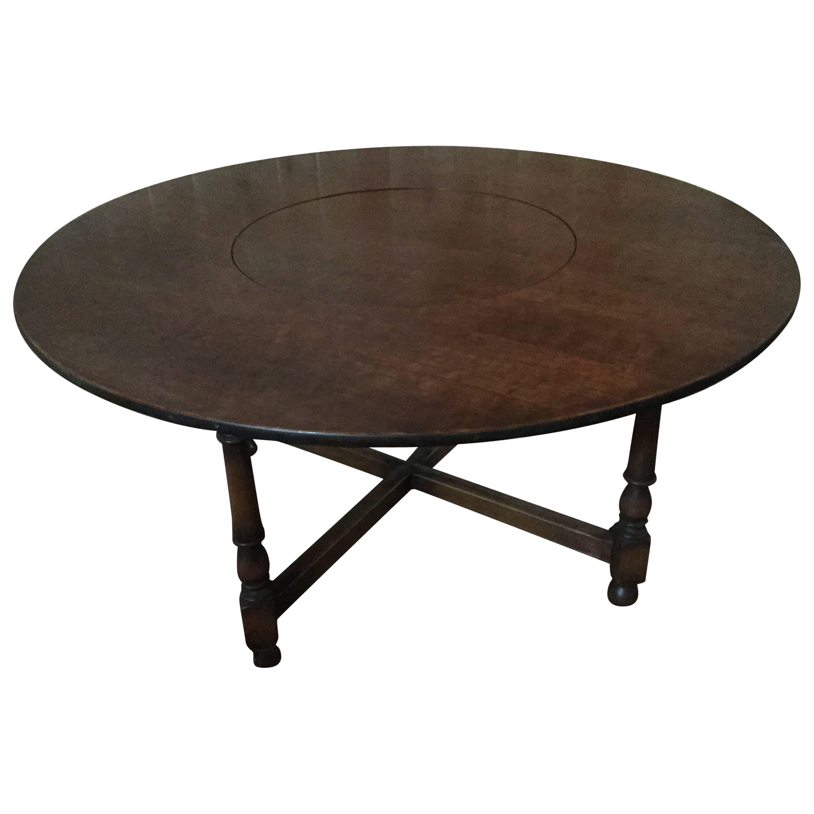 Traditional Round Dining Table Cherrywood