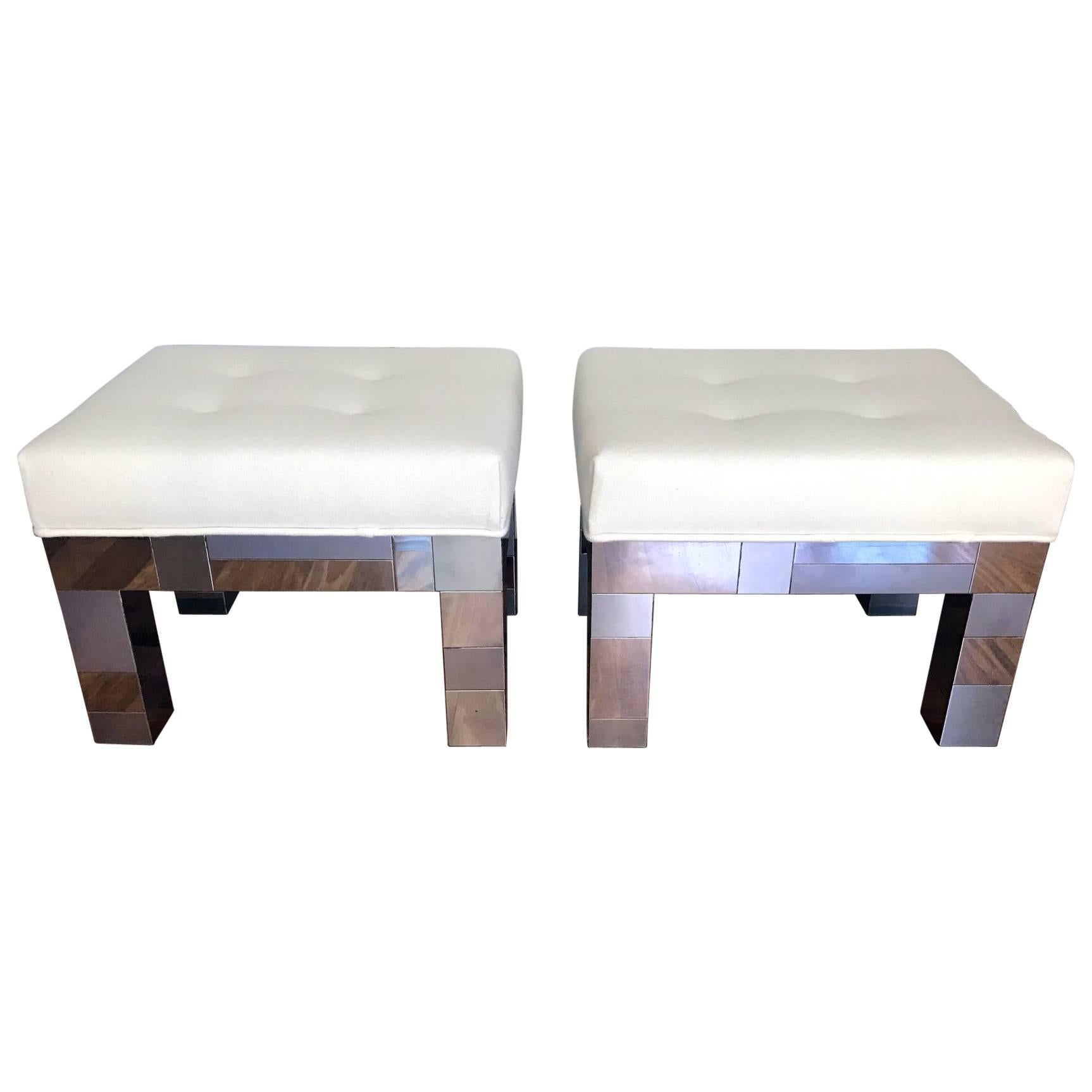 Pair of Cityscape Benches by Paul Evans for Directional