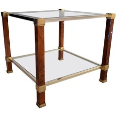 Mid-Century Two Tier Modern Pierre Vandel Side Table