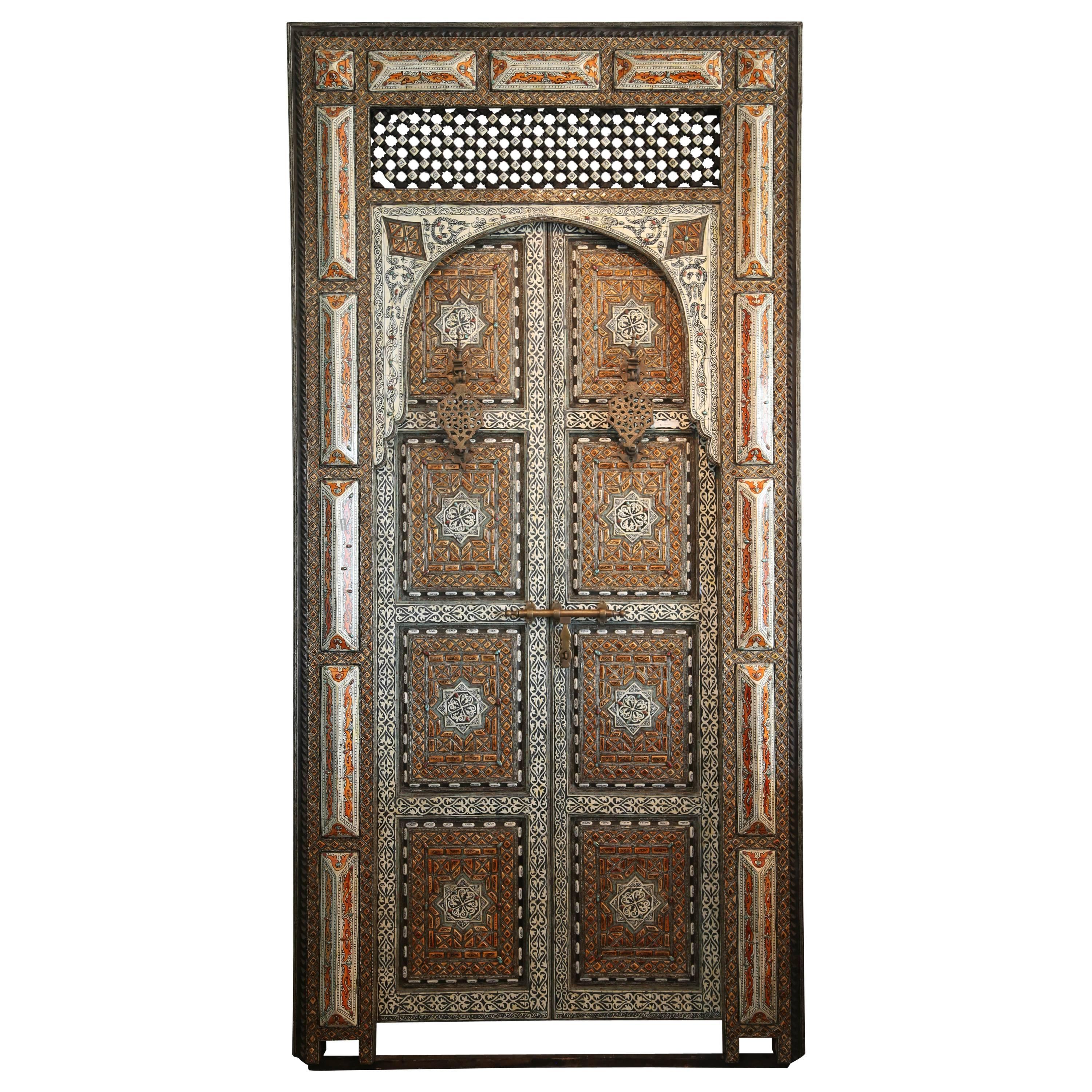 Exquisite 19th Century Moroccan Palace Door