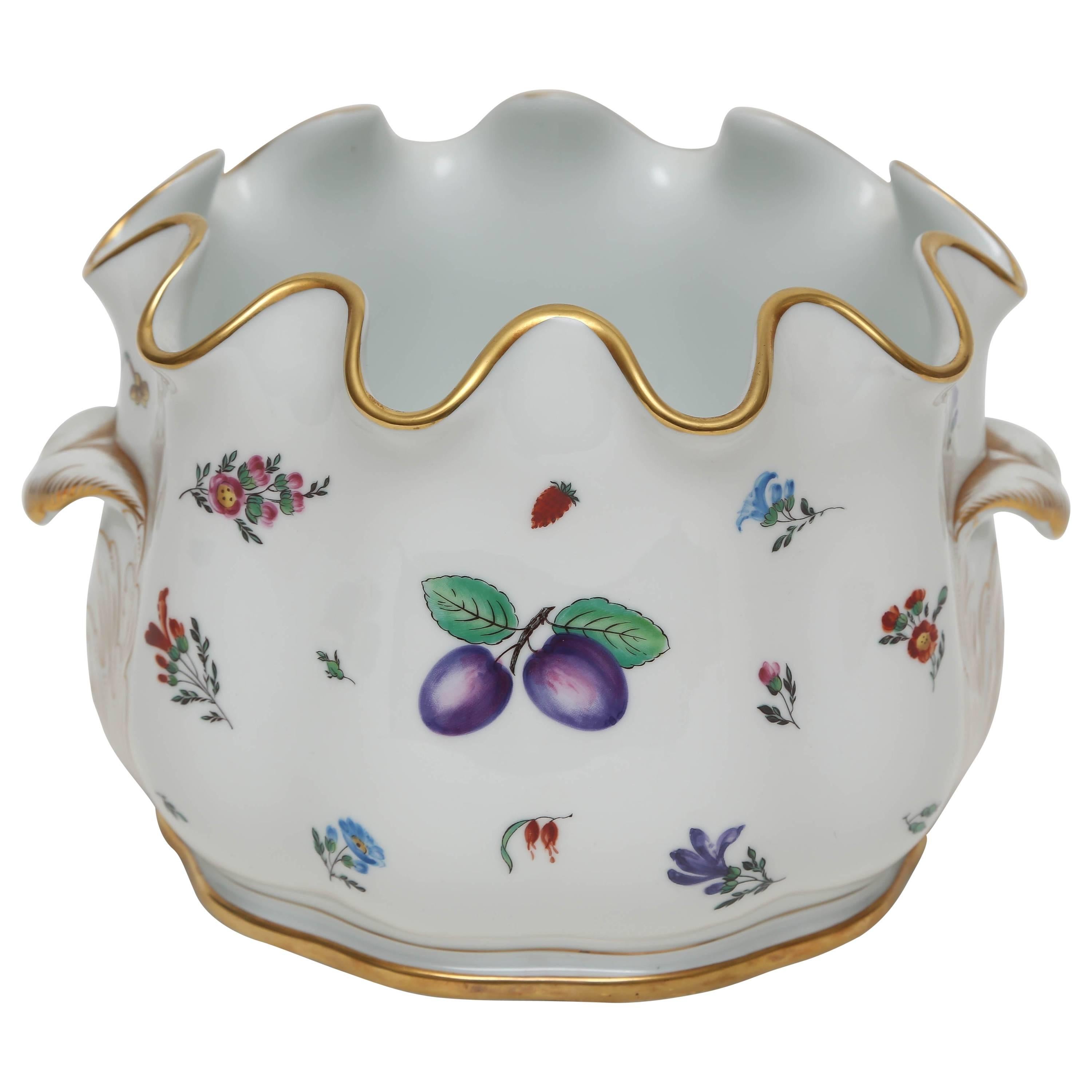 Vintage Ginori, Italy Porcelain Jardinière or Monteith Bowl