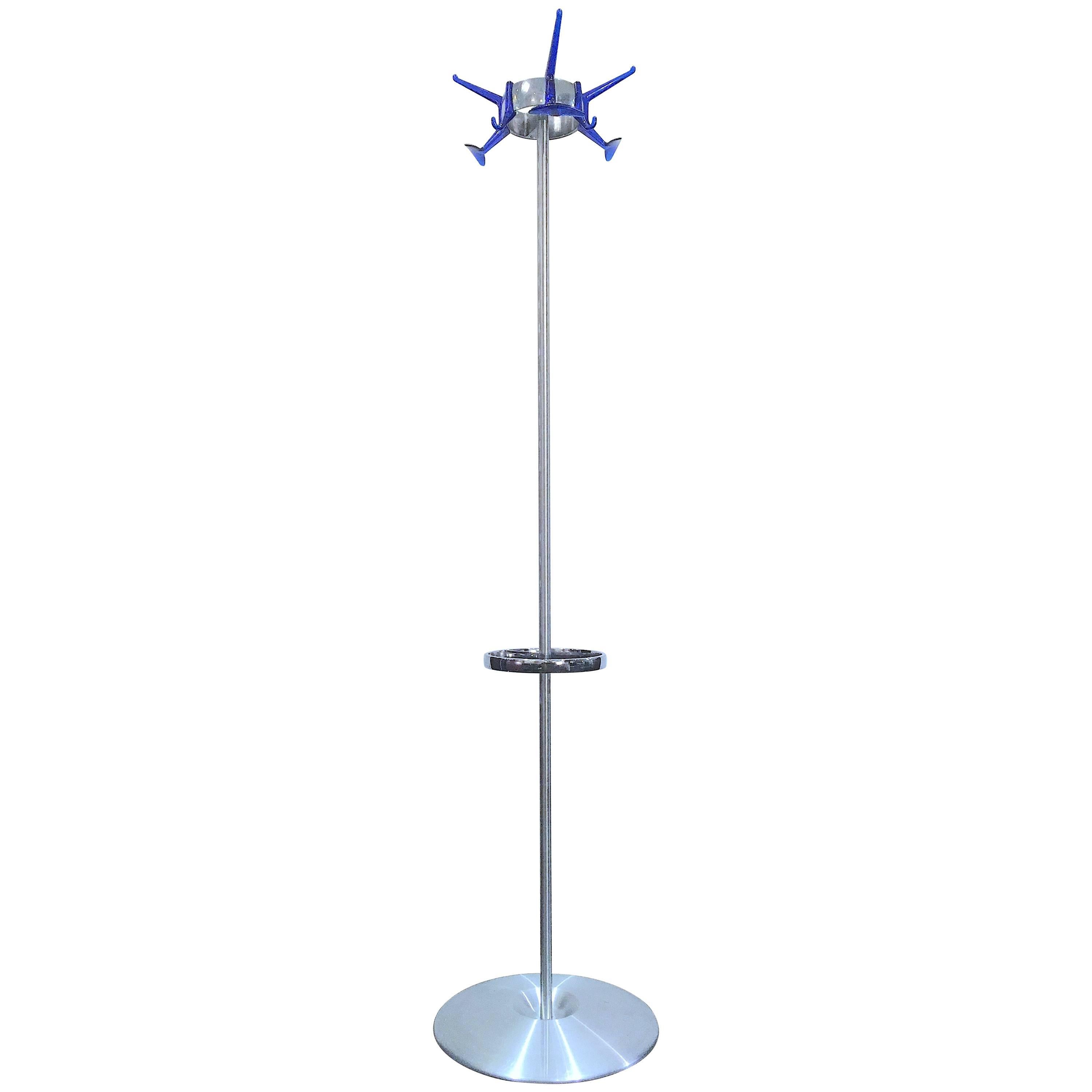 Italian Coat Rack with Integral Umbrella Stand by Alberto Meda For Sale