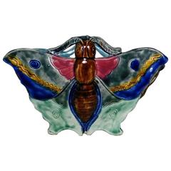 19th Majolica Butterfly Jardinière Fives Lille