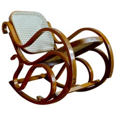 Retro Bentwood Child's Rocking Chair, circa 1940s