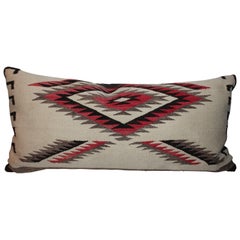 Early 20th Century Navajo Indian Weaving Bolster Pillow