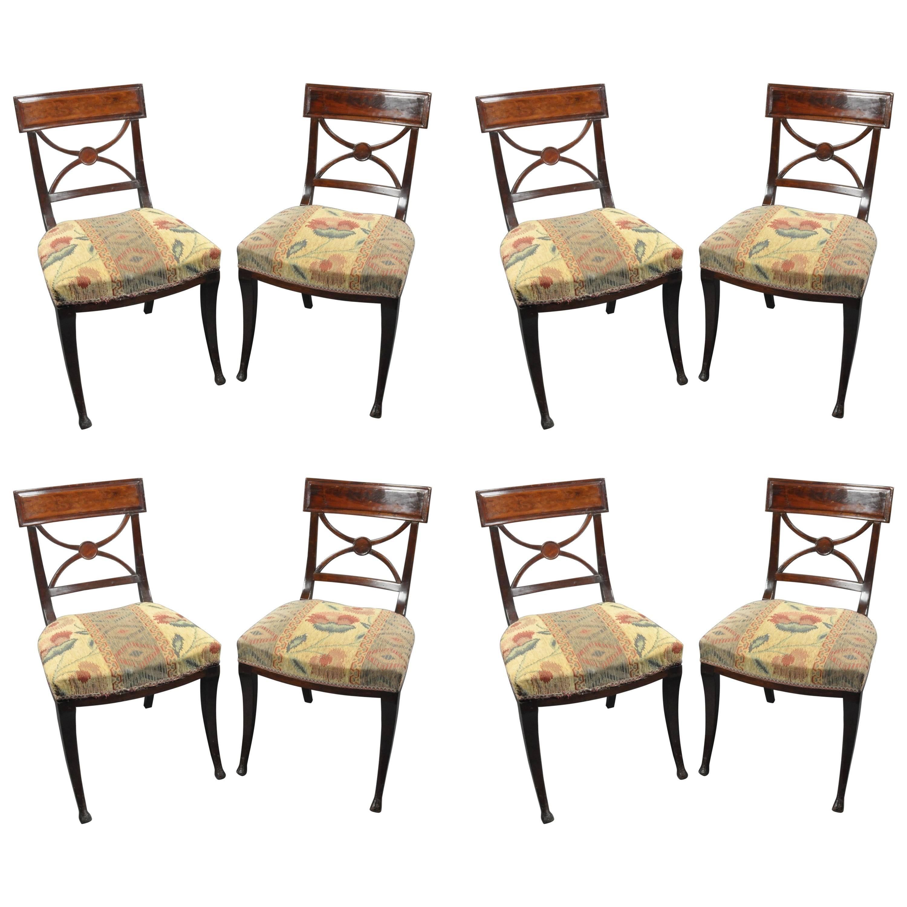 Set of Eight Thomas Hope Style Chairs For Sale