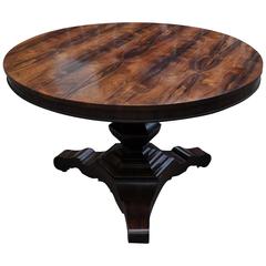 Antique Fine Quality Rosewood Circular Center Table