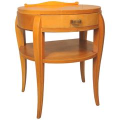 Sycamore Veneer and Gild Bronze Side Table 2