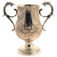 Antique English Victorian Silver Cup, 1858, Elkington