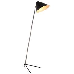 Rare Pinocchio Floor Lamp by H. Busquet for Hala, Netherlands, 1954