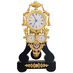 Very Nice and Interesting Four Dial Louis Philippe French Skeleton Clock, 1840