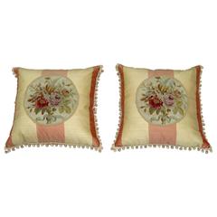 Pair of 18th Century French Aubusson Pillows 11