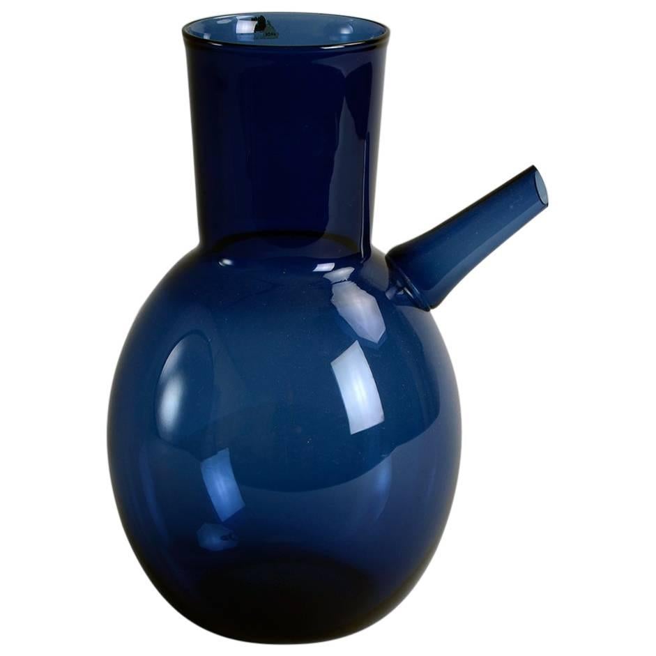 Decanter in Blue Glass by Timo Sarpaneva for Iittala For Sale