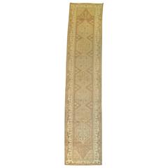 Vintage Turkish Oushak Runner 6