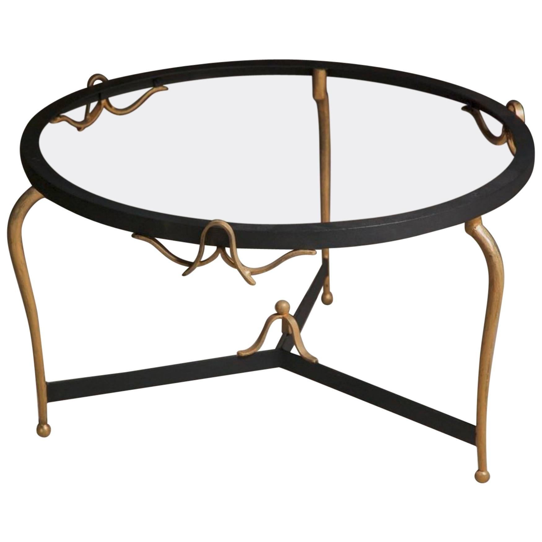 René Prou Gilt Iron Coffee Table